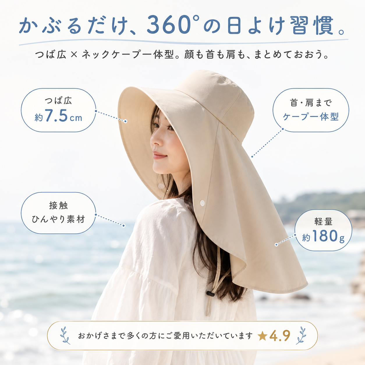 【本日終了⏰】【累計15万個突破🏆】かぶる日傘【顧客満足度No.1獲得商品🥇】【全国送料無料🚗】