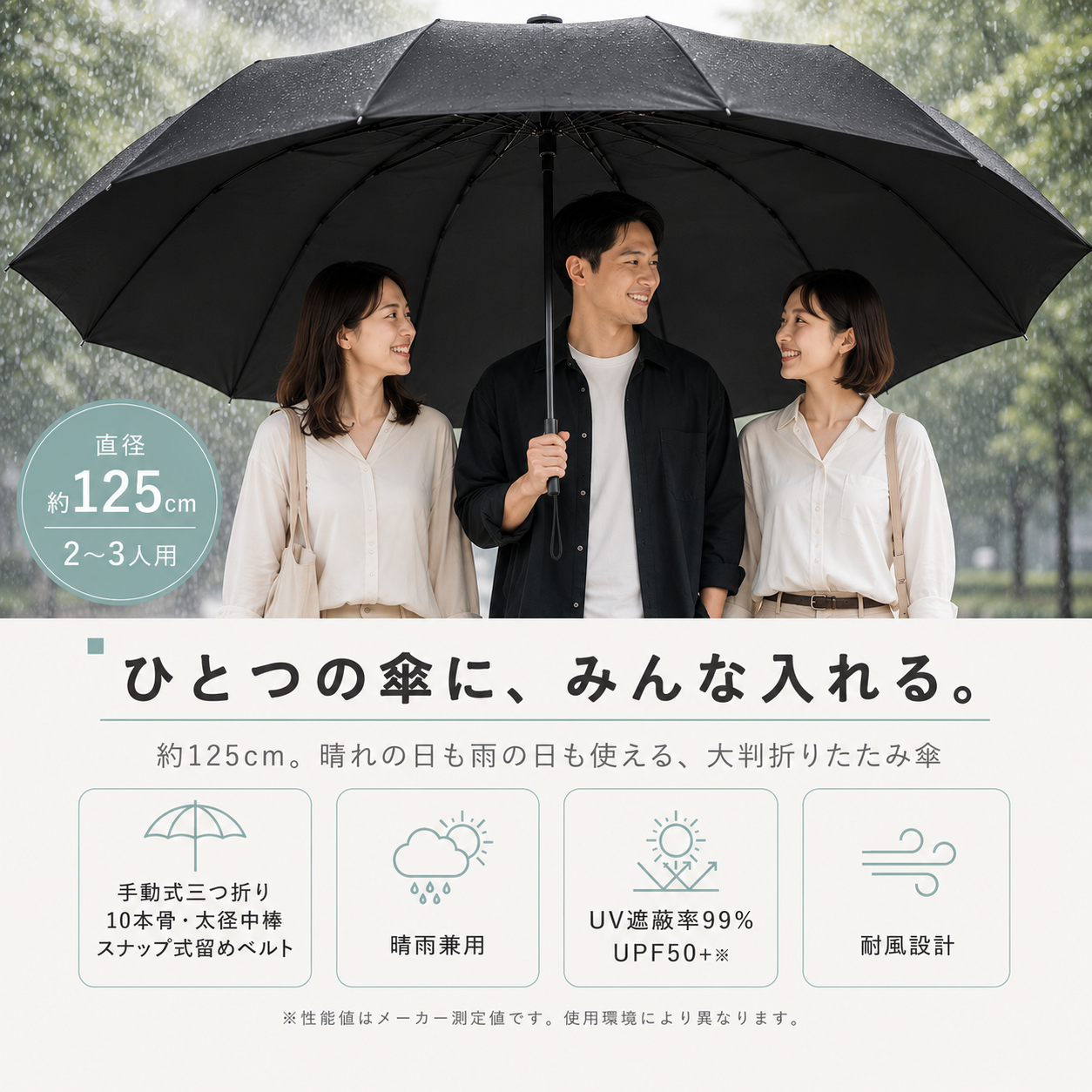 【本日終了⏰】【累計15万台突破🏆】晴雨兼用 日傘 大きめ折りたたみ傘【顧客満足度No.1獲得商品🥇】【全国送料無料🚗】