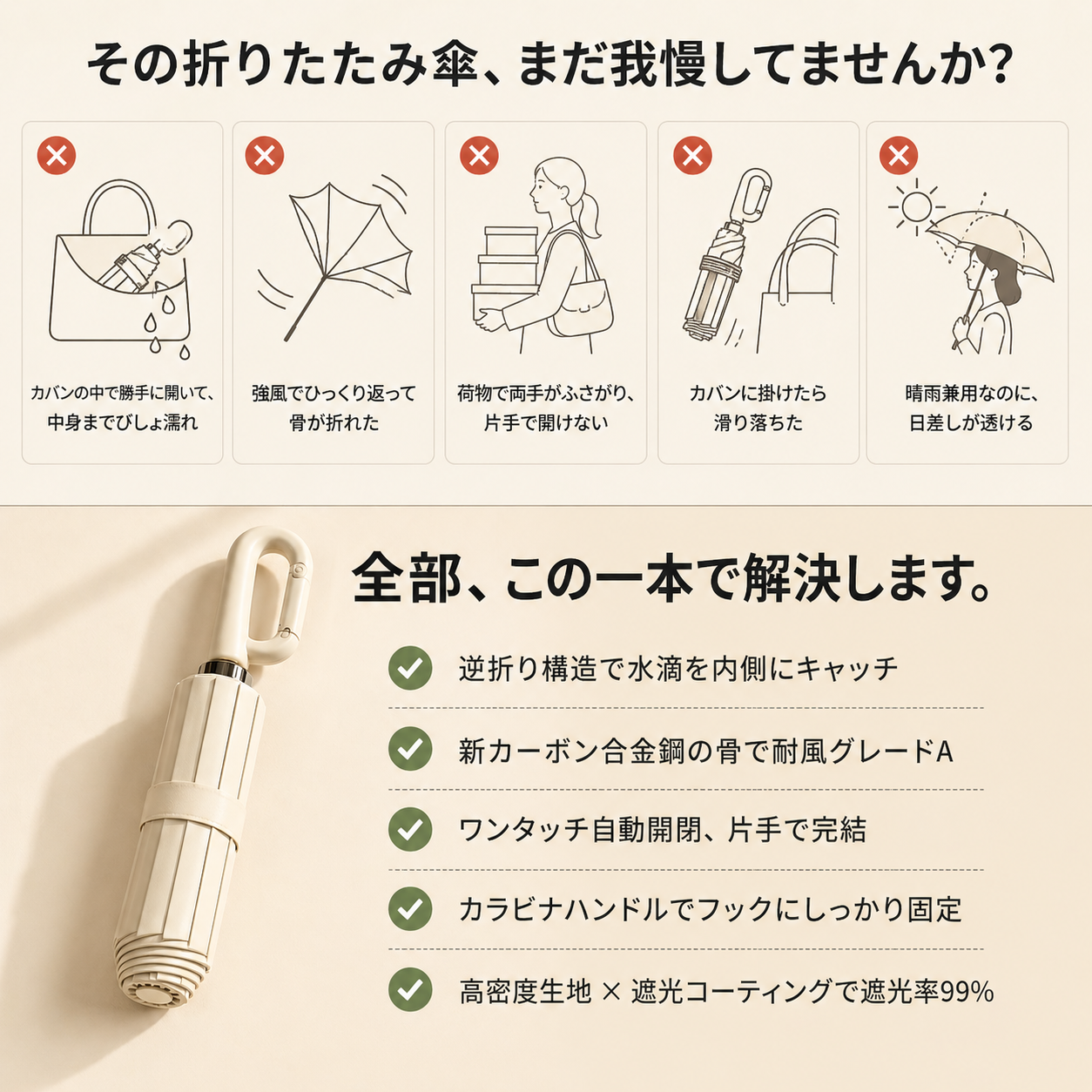 【本日終了⏰】【累計15万本突破🏆】日傘【顧客満足度No.1獲得商品🥇】【全国送料無料🚗】