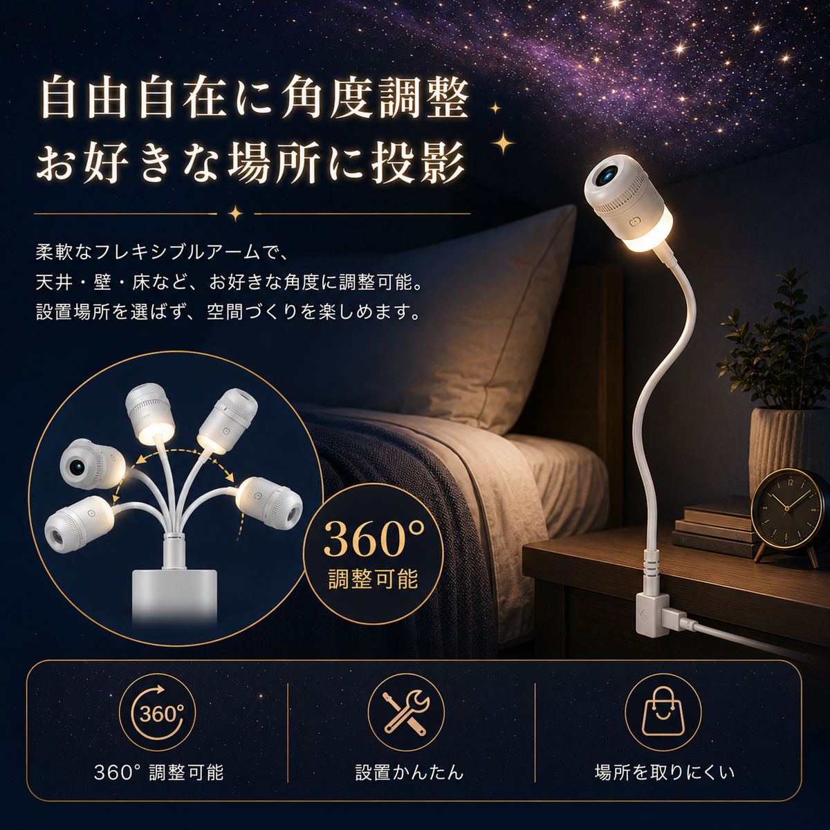 【本日終了⏰】USB星空ナイトライト【全国送料無料🚗】