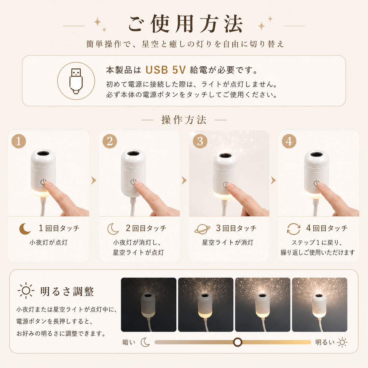 【本日終了⏰】USB星空ナイトライト【全国送料無料🚗】