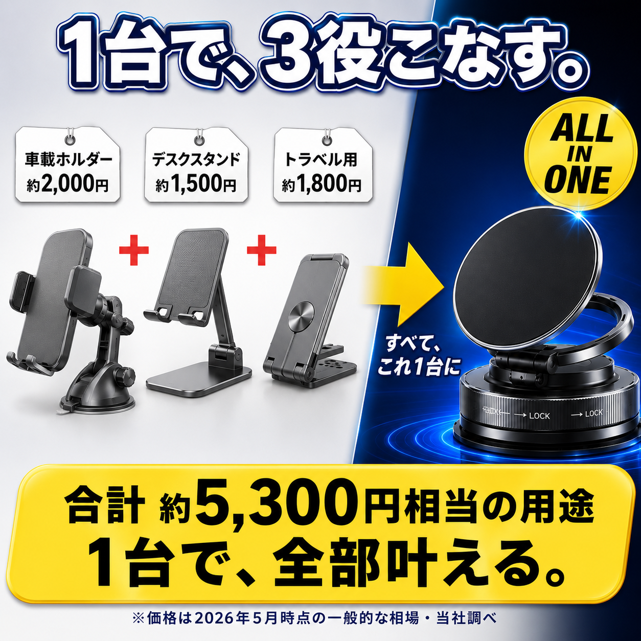 【本日終了⏰】【累計15万個突破🏆】車載スマホホルダー【顧客満足度No.1獲得商品🥇】【全国送料無料🚗】