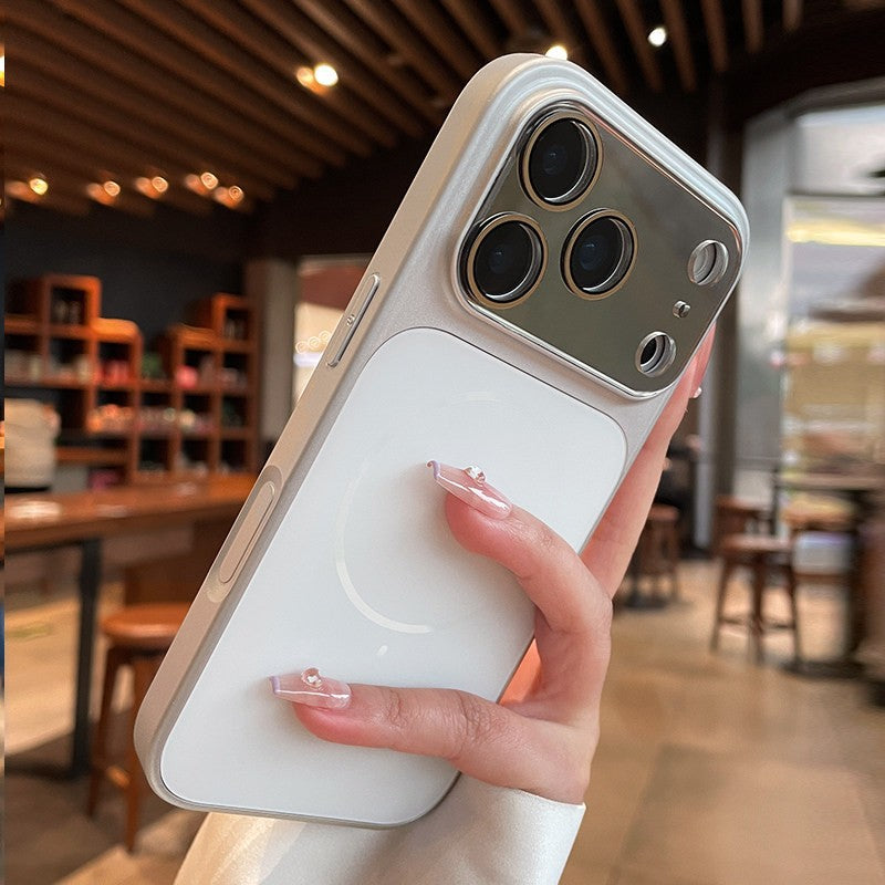 スマホケース カメラ保護フレーム一体型 マグネット内蔵 ソフトフレーム 耐衝撃設計